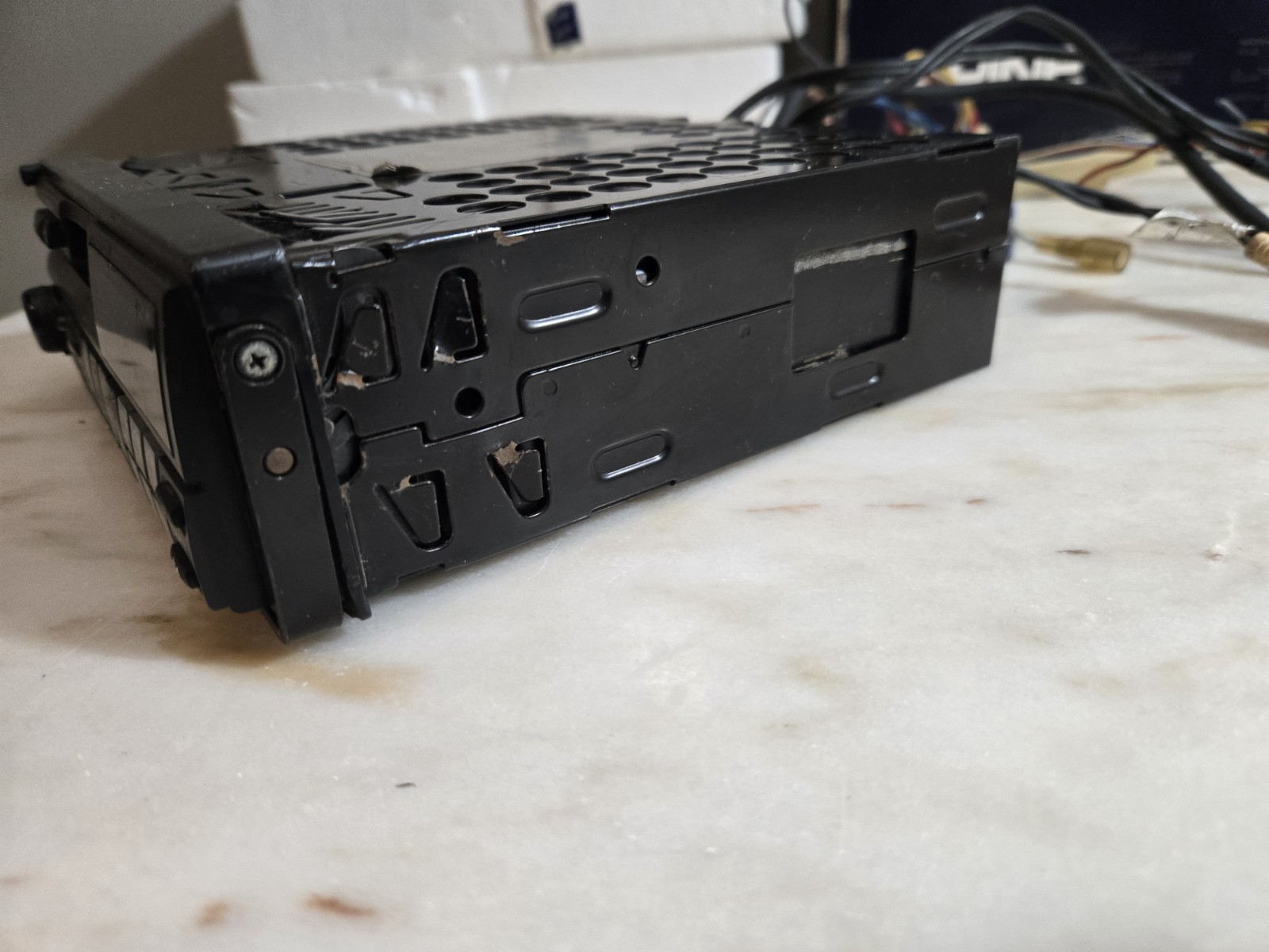 Vintage Rare Alpine 7618 AM FM Cassette Player Tuner Stereo -COMPLETE- UNTESTED