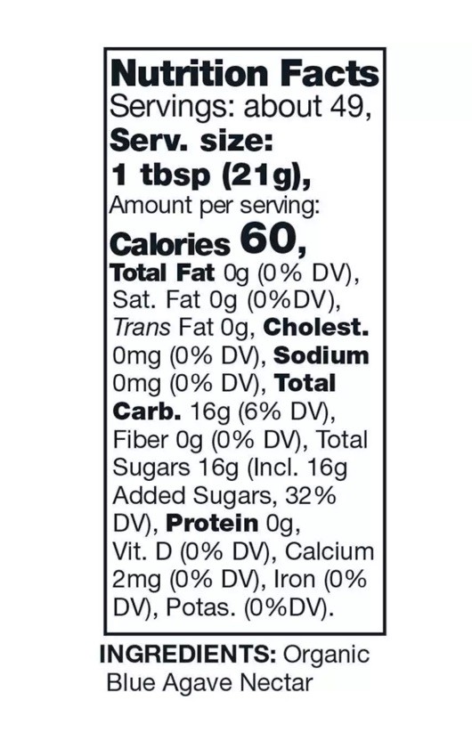New Kirkland Organic Blue Agave - 36 oz, 2-count, Sweetener, Pancake Syrup