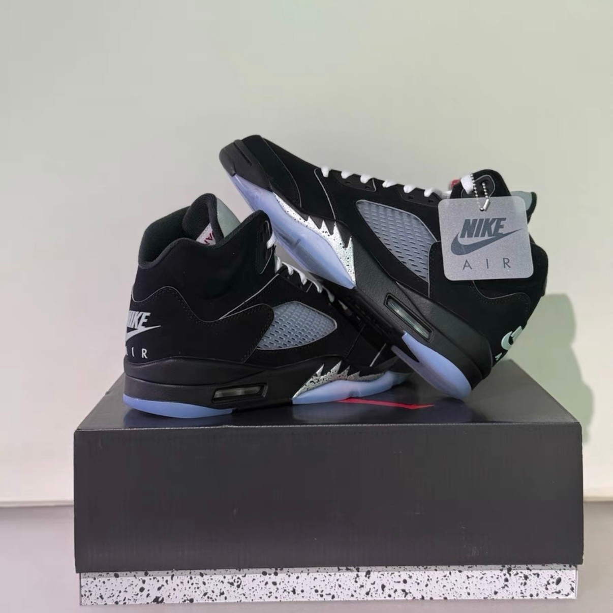 Nike Air Jordan 5 "Black Metallic Reimagined" Men's High Top Basketball Shoes