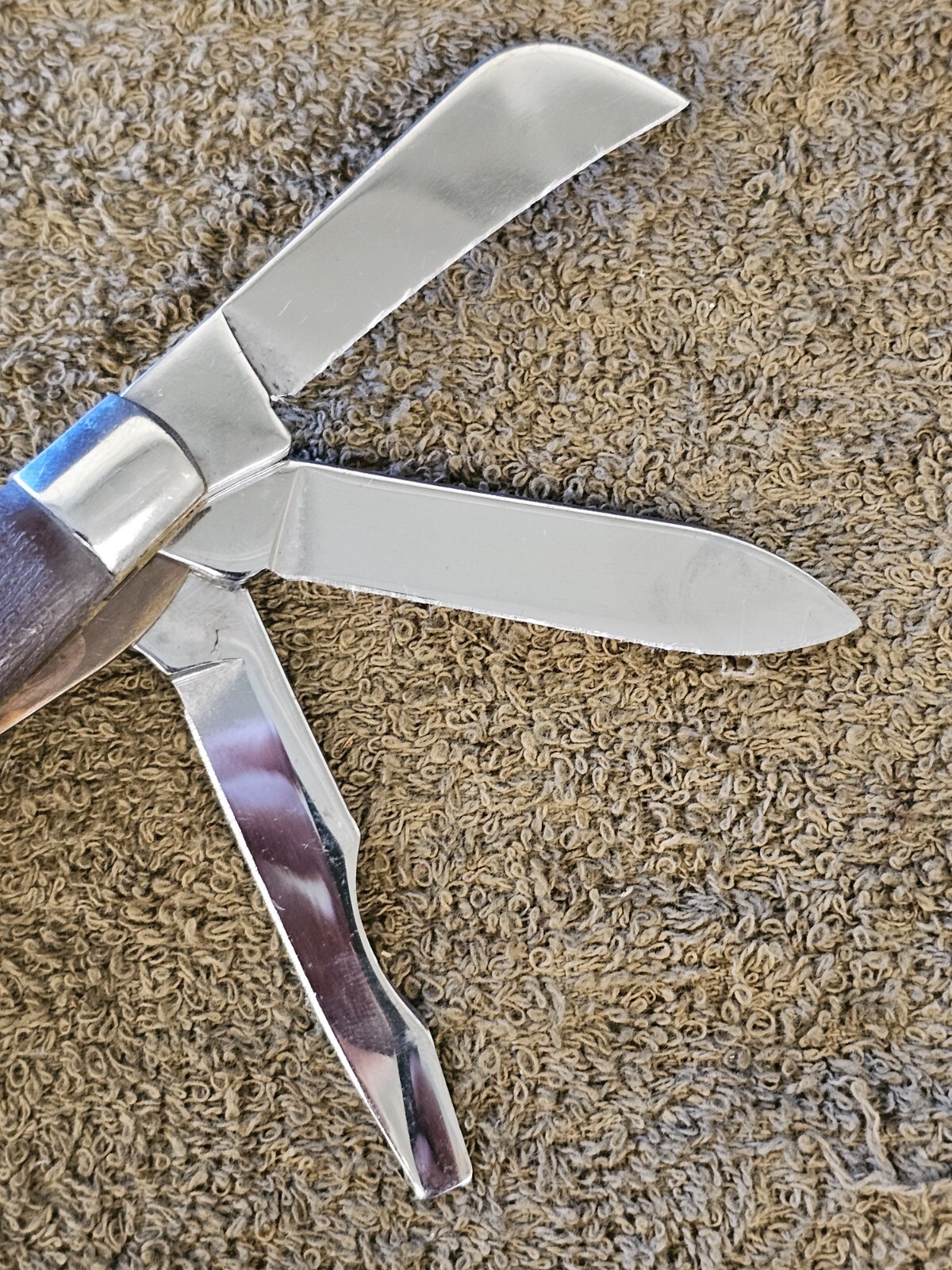 Klein Tool Electrician Folding Pocket Knife 3 Blade KK LL USA Chicago