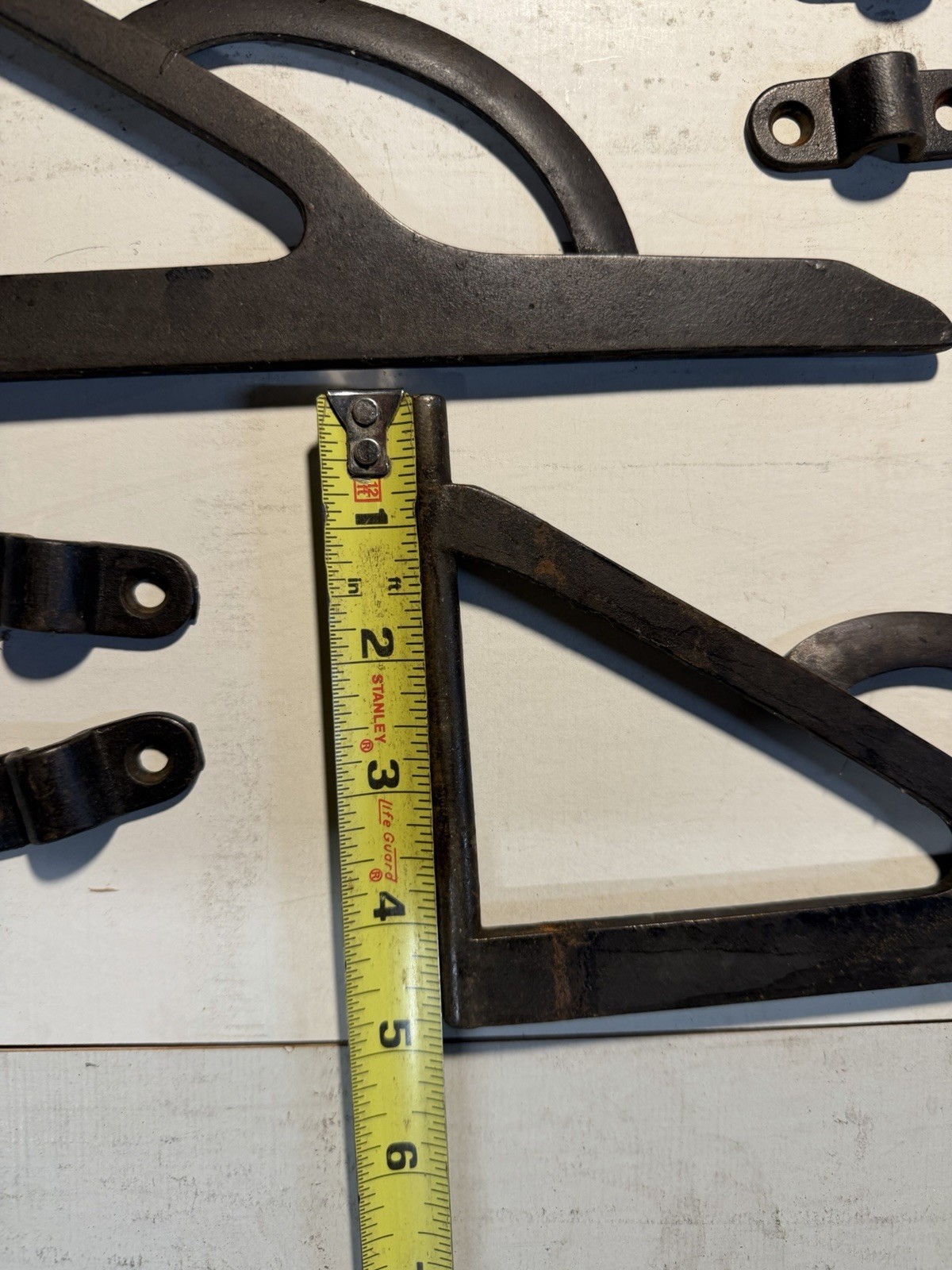 PAIR ANTIQUE DROP LEAF TABLE SWING TYPE SUPPORT BRACKETS