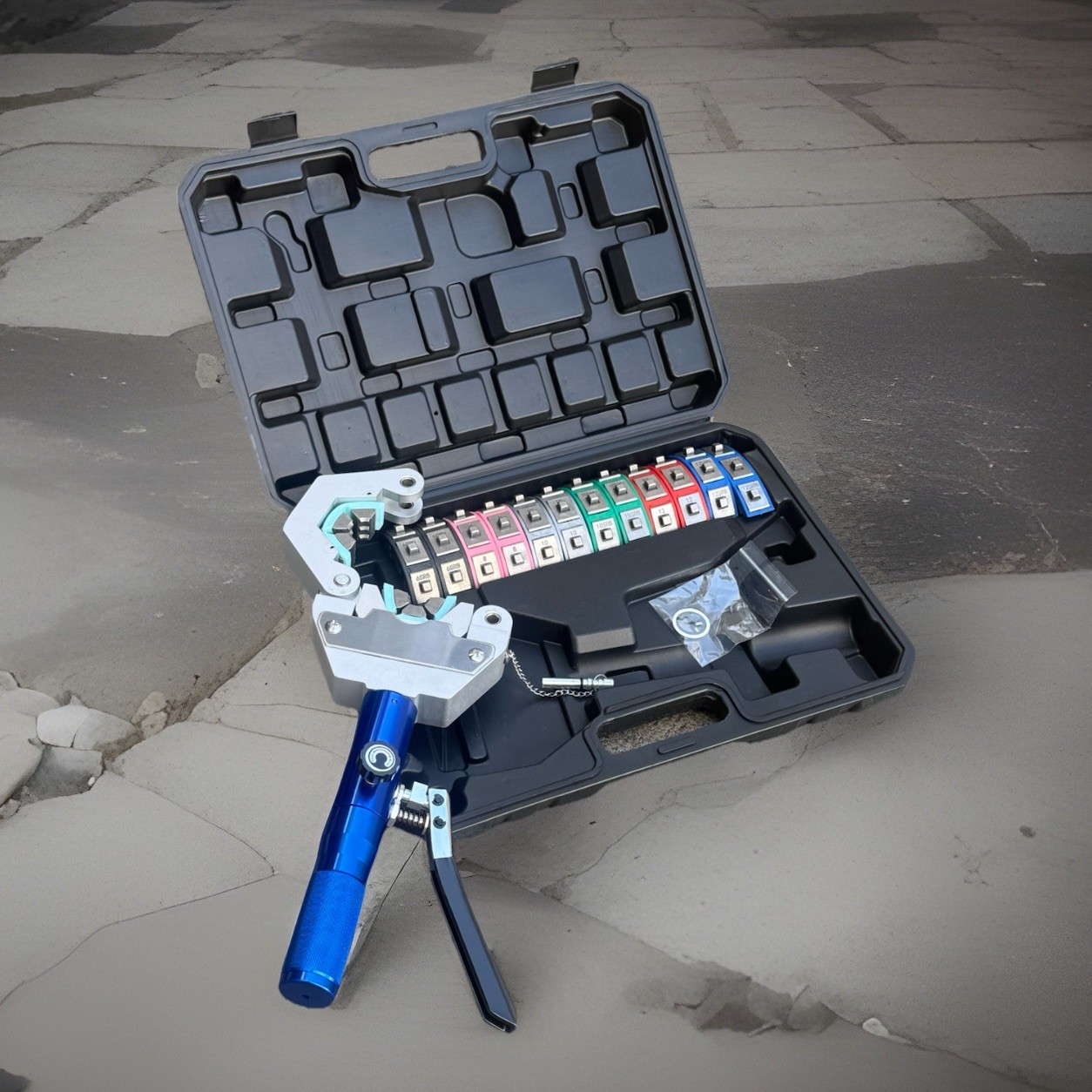 Handheld Hydraulic AC Hose Crimper Kit Crimping Tool Repair Air Condition Hoses