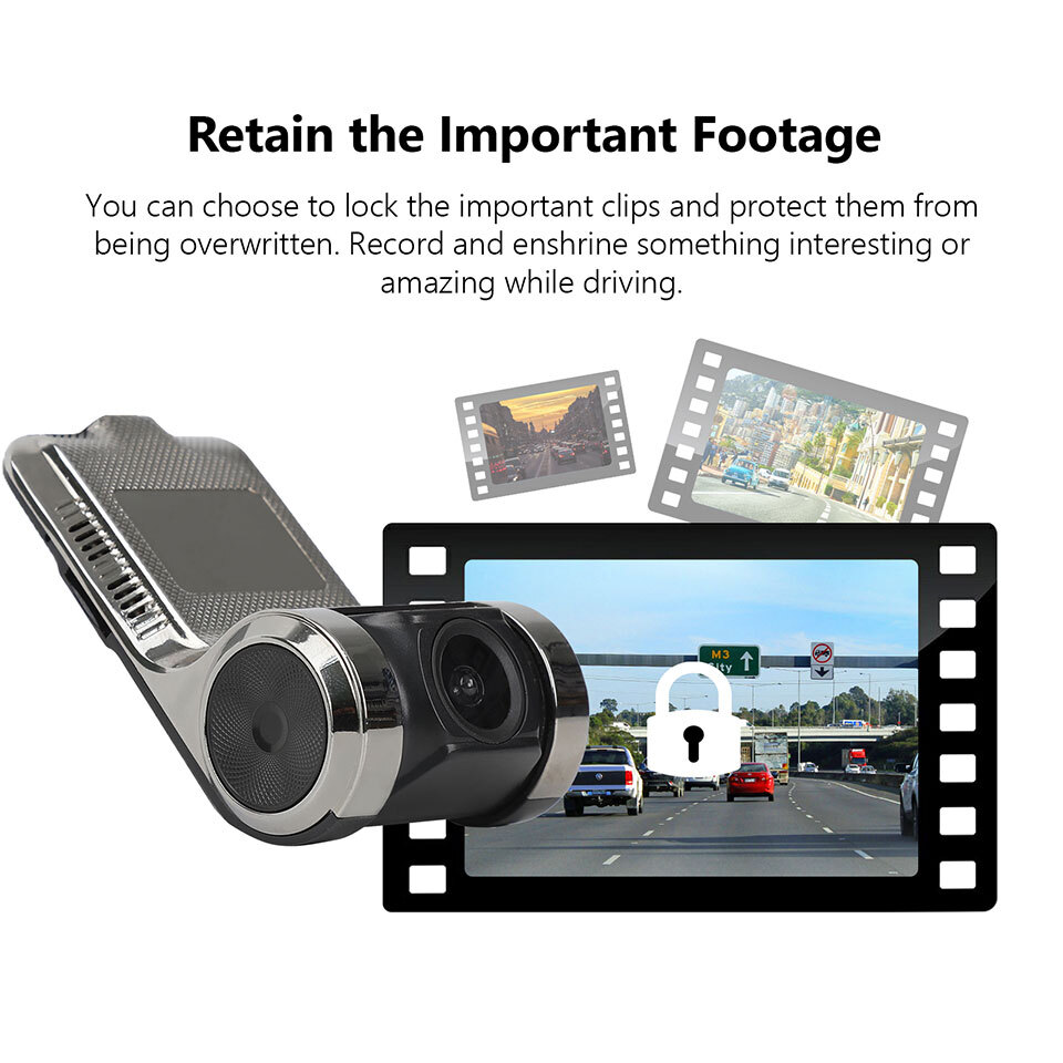 R0020 Car Dash Cam DVR Camera Video Recorder Dashcam 720P for Eonon Android Unit