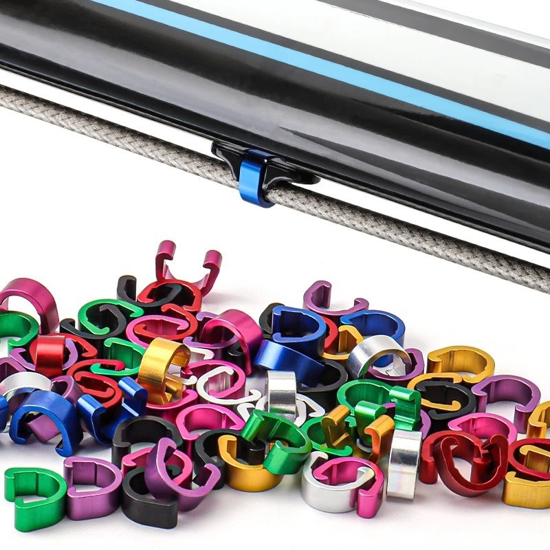 MUQZI 10Pcs MTB Bike Bicycle Frame U Buckle For Brake Cable Housing Hose Tube Sh