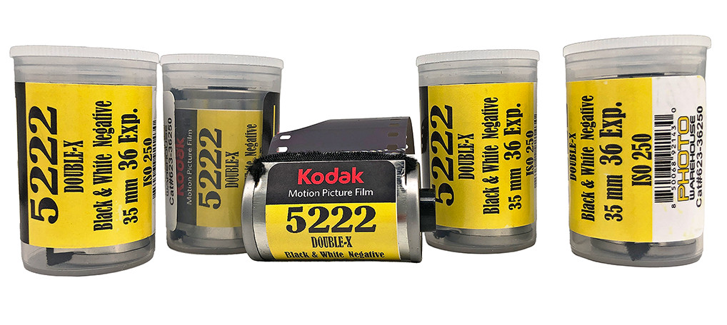 Kodak EASTMAN 5222 DOUBLE-X Five Pack Black & White 35mm x 36 Exp Film Fresh XX