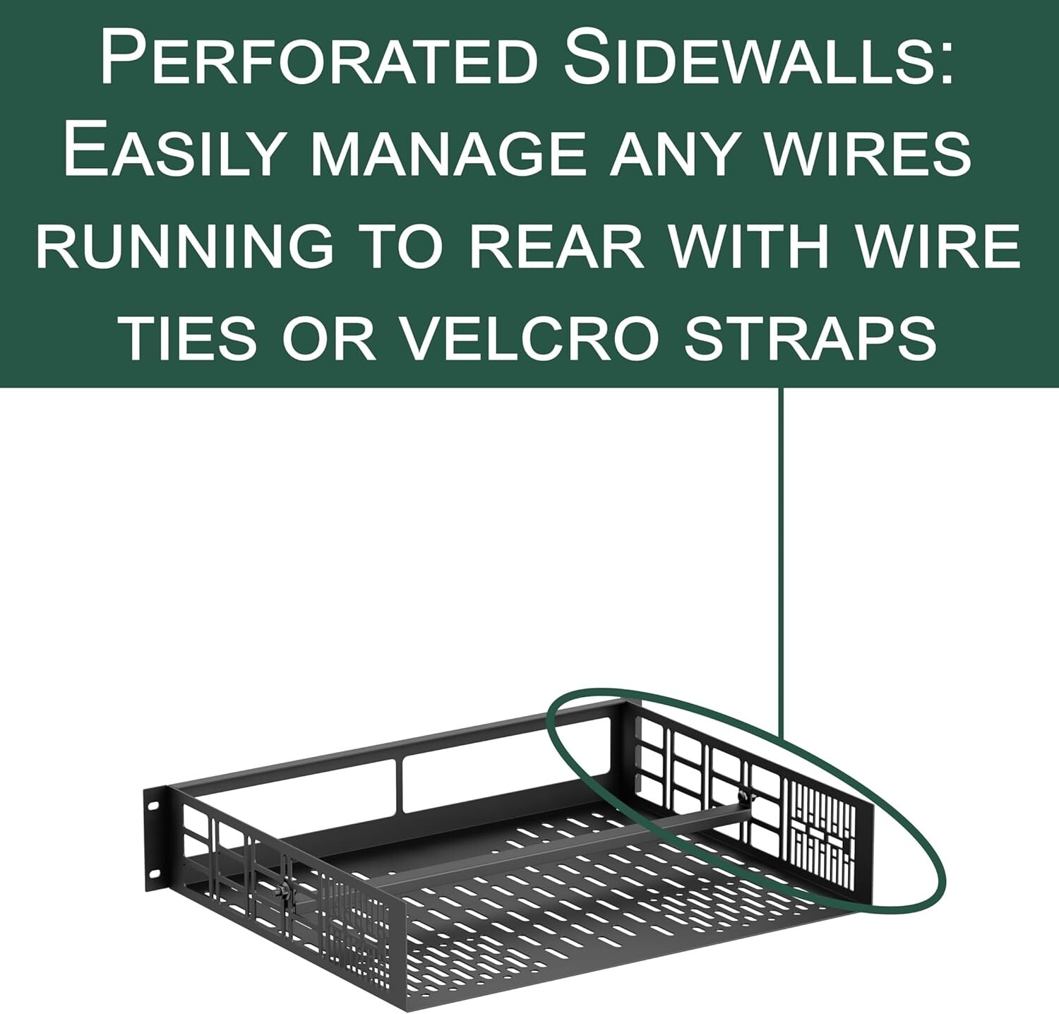 ynVISION.DESIGN Custom Rack Shelf Compatible with SONOS AMP | Rack Mountable