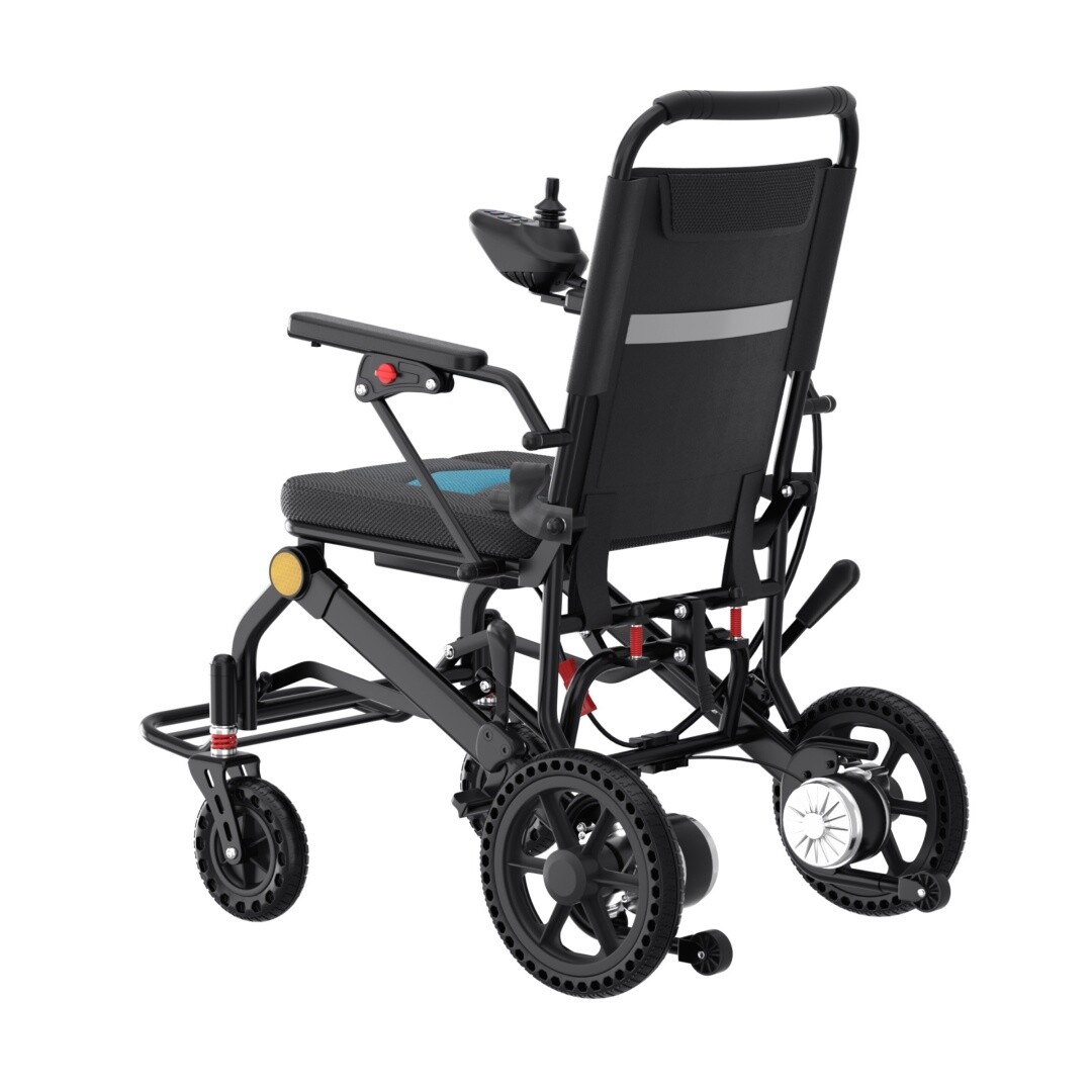 Foldable Lightweight Electric Wheelchair Mobility Powerchair All Terrain Adults