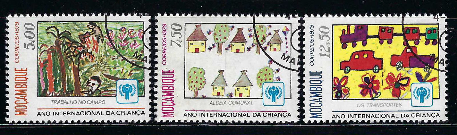 Mozambique 1979 6v. CTO NH • International Year of the Child • Paintings