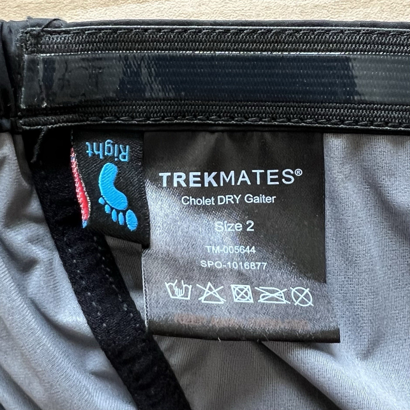 Trekmates Women's Cholet Dry Waterproof Walking Gaiters Black Size 2 US 7-11.5
