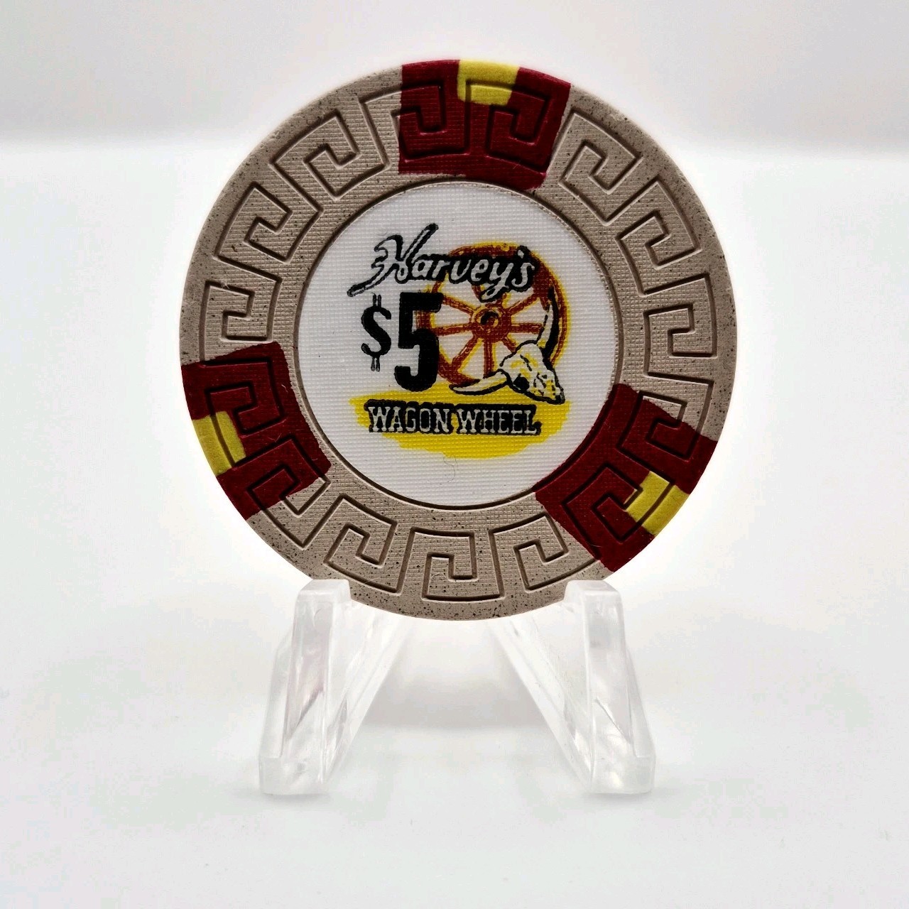 Harvey's (Wagon Wheel) Lake Tahoe Nevada 1970 $5 Casino Chip N5146