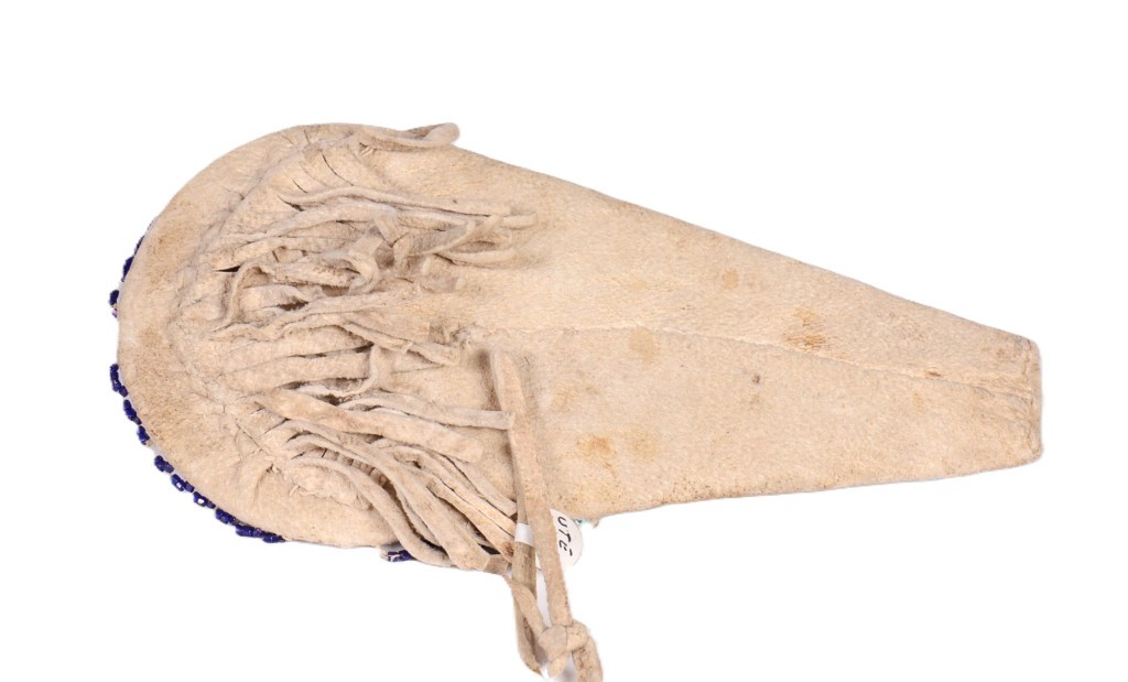 UTE Papoose Cradle Decor ca. 1900 Size 1.625" H x 7.5" L x 3.875" W Tapering