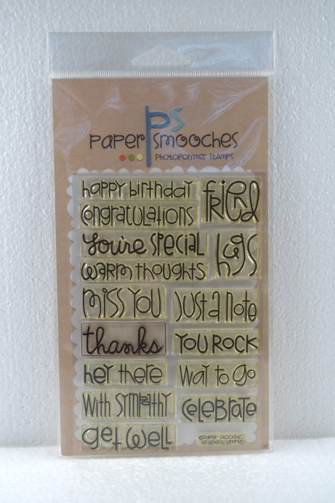 24 Different PAPER SMOOCHES Clear Stamps - YOU PICK! - NEW