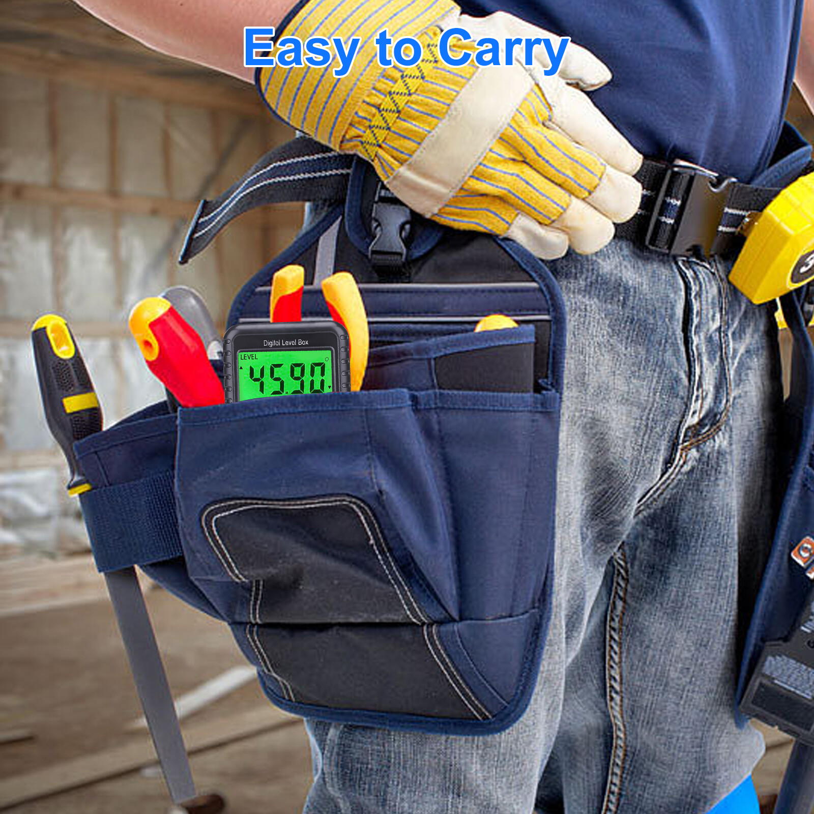 Digital Angle Finder Magnetic Protractor Level Box Inclinometer Bevel Gauge Tool