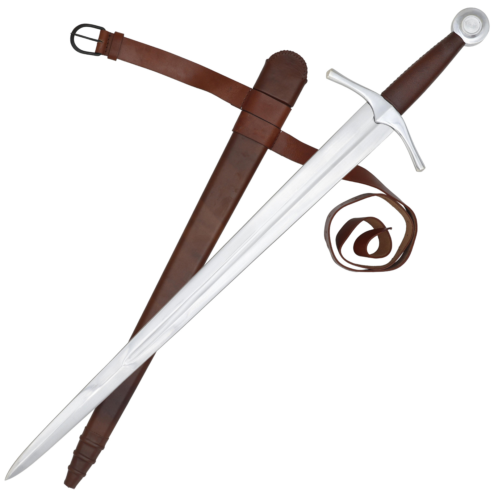 Handmade Medieval Functional Arming Sword, Carbon Steel, Battle Ready W/ Sheath