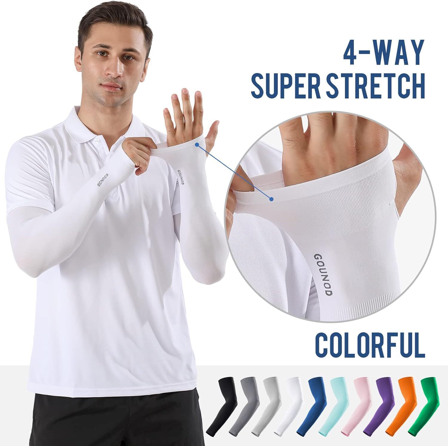 Sun Protection Arm Sleeves for Men Women Tattoo Cover Up - Cooling Sports Sleeve