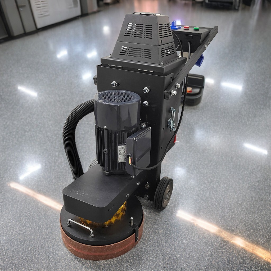 Cement Ground Grinder Floor Polishing Machine 4 Grinding Head 220V Dust-free