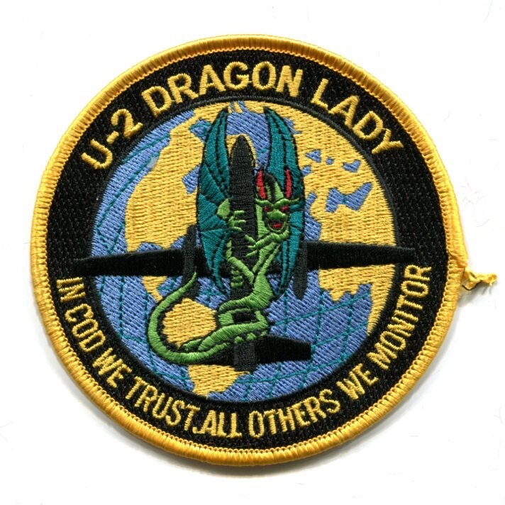 U-2 Dragon Lady aircraft patch.  CIA USAF  Cold War