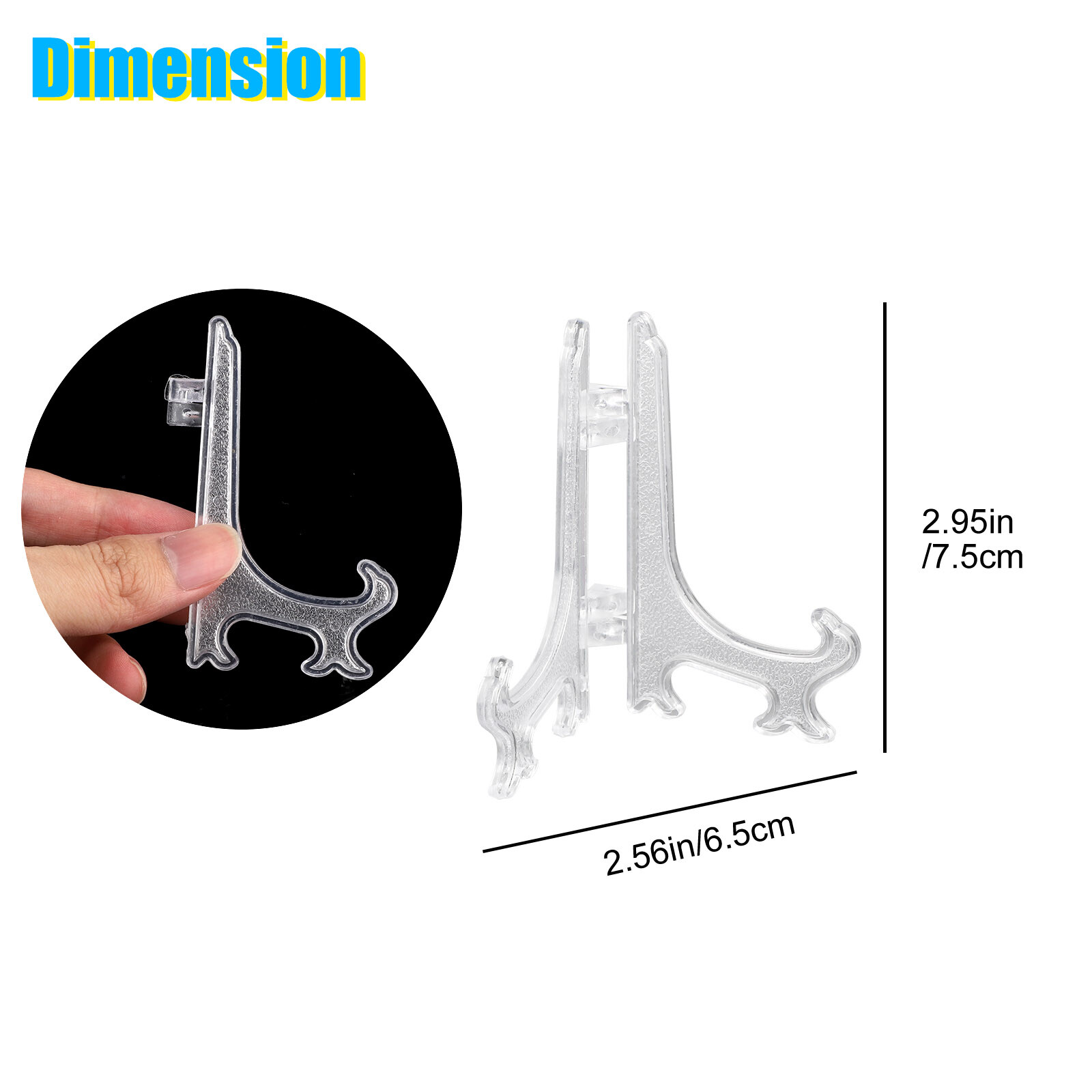 25Pcs Easel Display Stand Plate Foldable Bracket Picture Photo Frame Card Holder