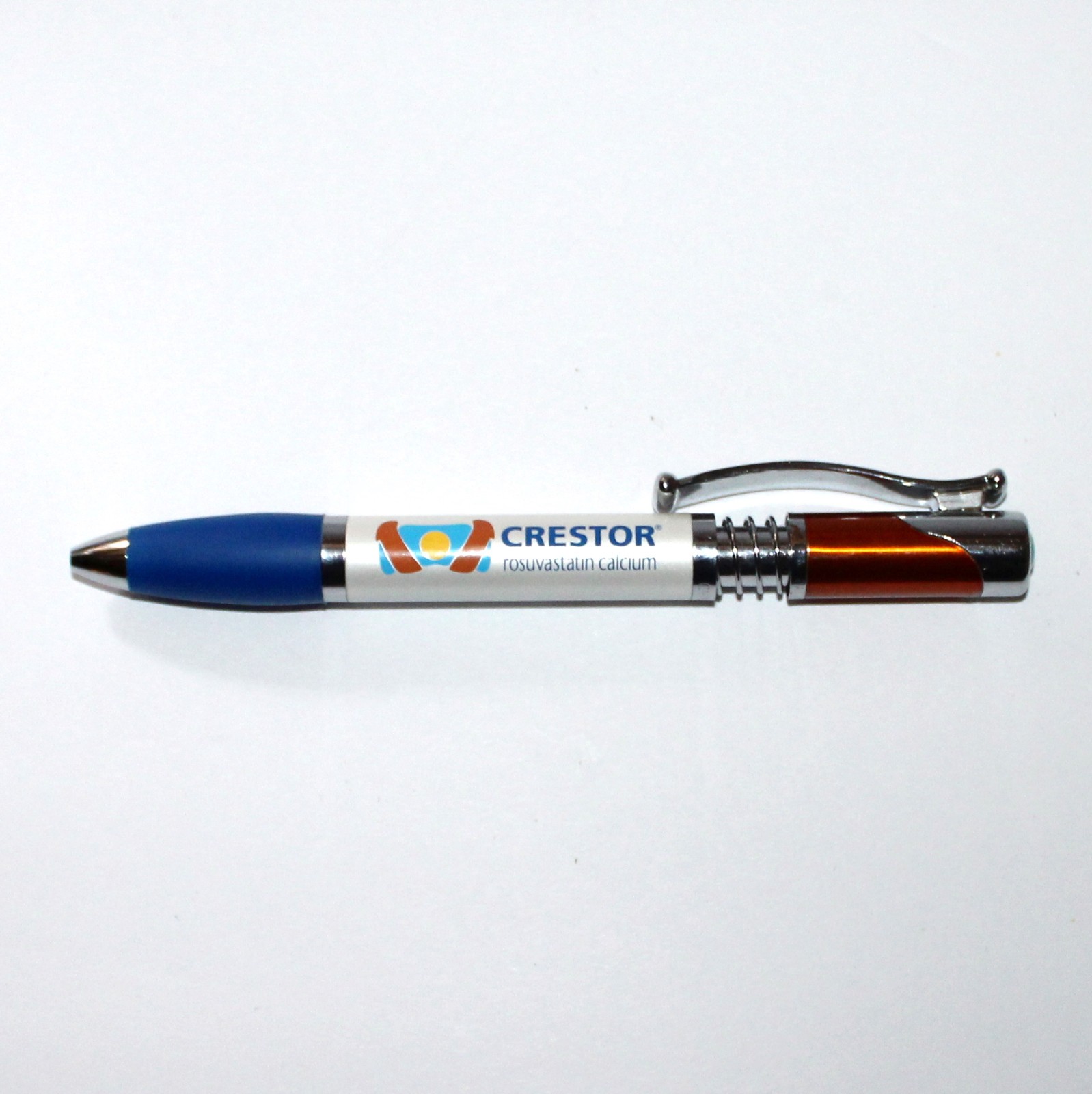 CRESTOR Drug Rep Collectible Pen RARE Heavy Metal pharmacy