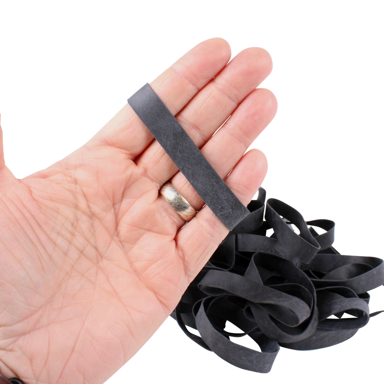 1LB Wide 1/2" Black UV #84 Rubber Bands USA Bulk XL Wide Large 3-1/2" Outdoor