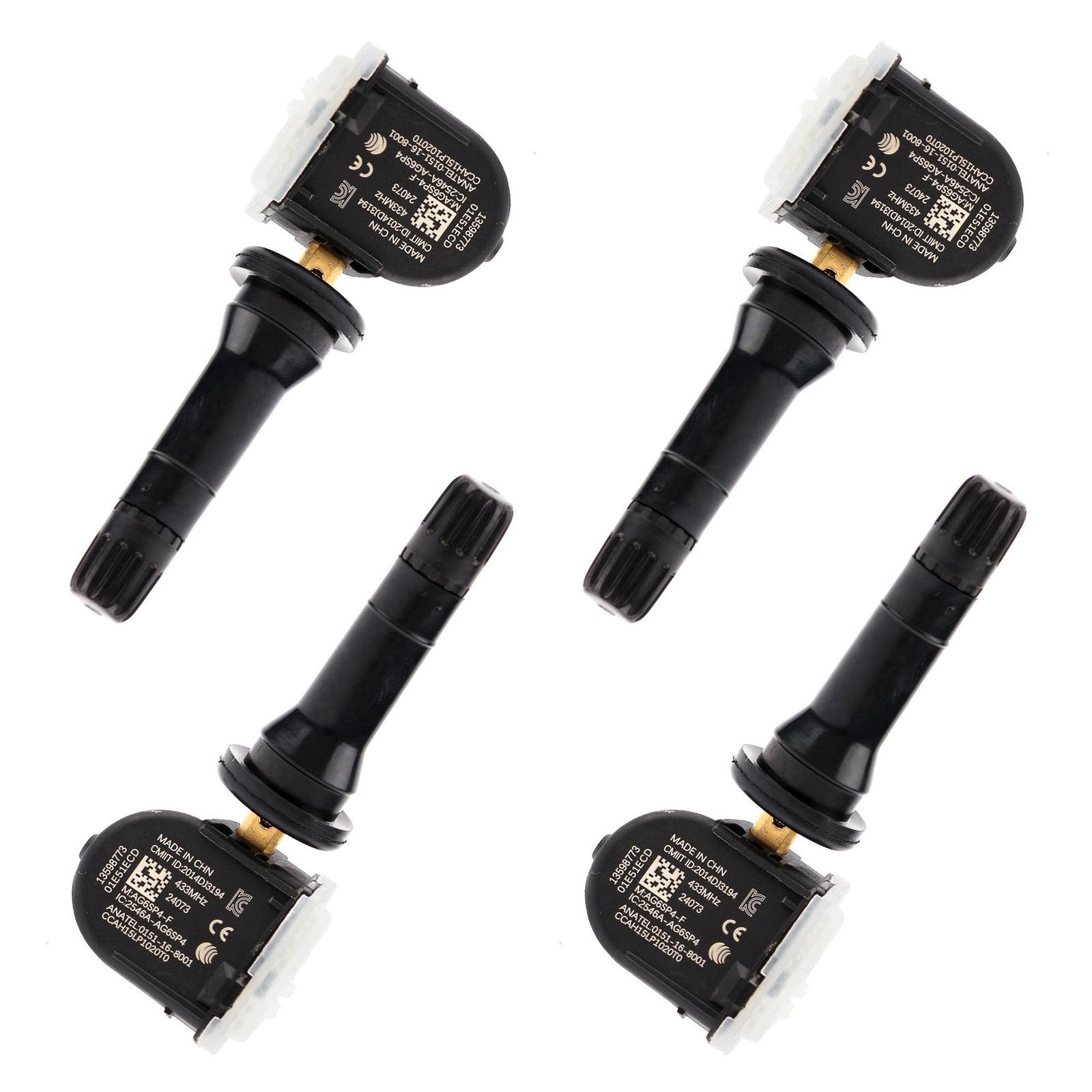 TPMS Sensors Tire Pressure Sensors 433MHz Compatible with Chevy Silverado Tah...
