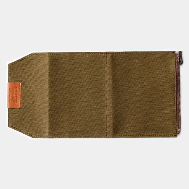 TRAVELER'S notebook Cotton Zipper Case olive Passport size F/S July 2024