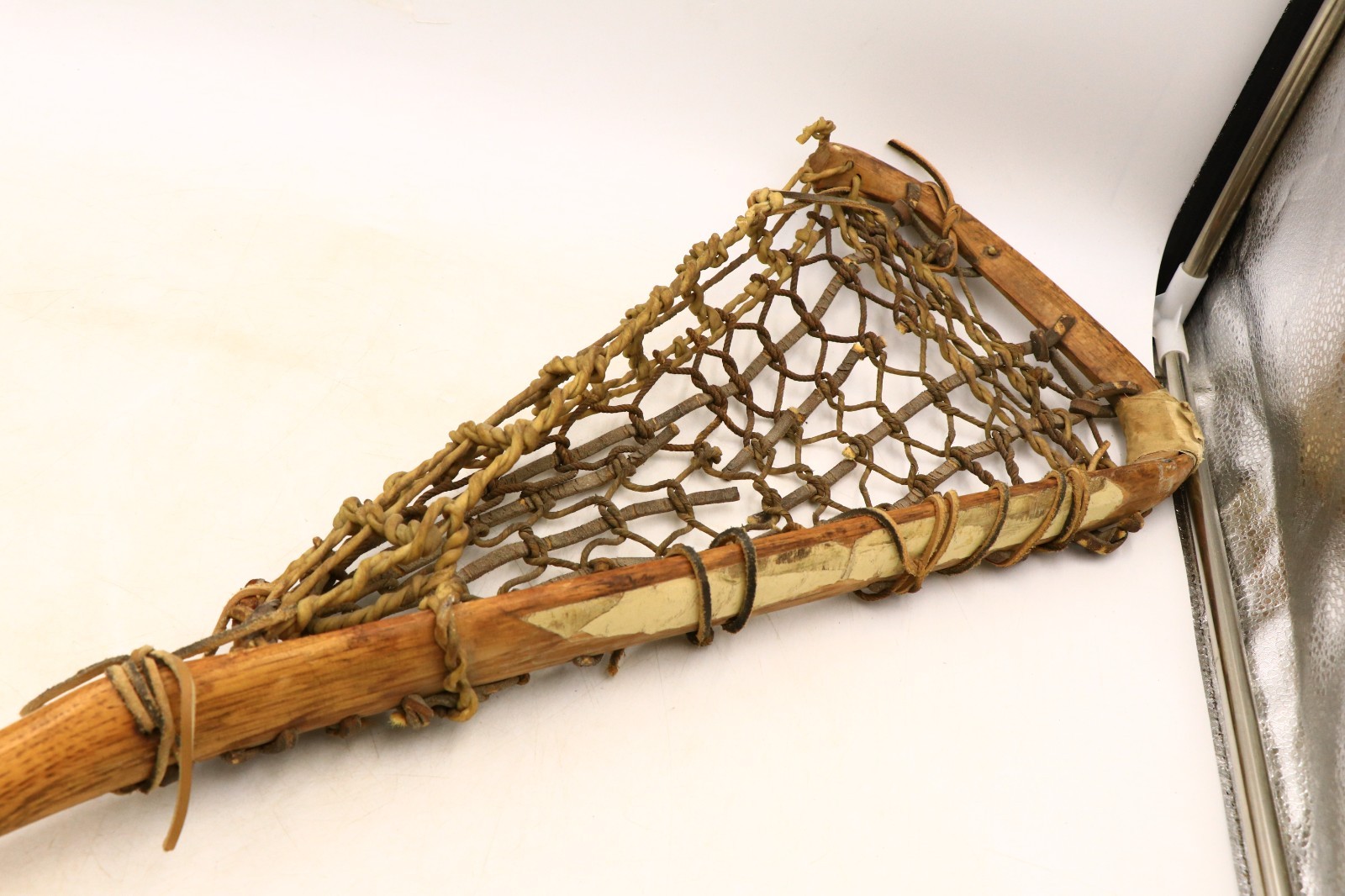 Rare Antique Native American Lacrosse Stick 46.5" Unbranded Octagonal Handle