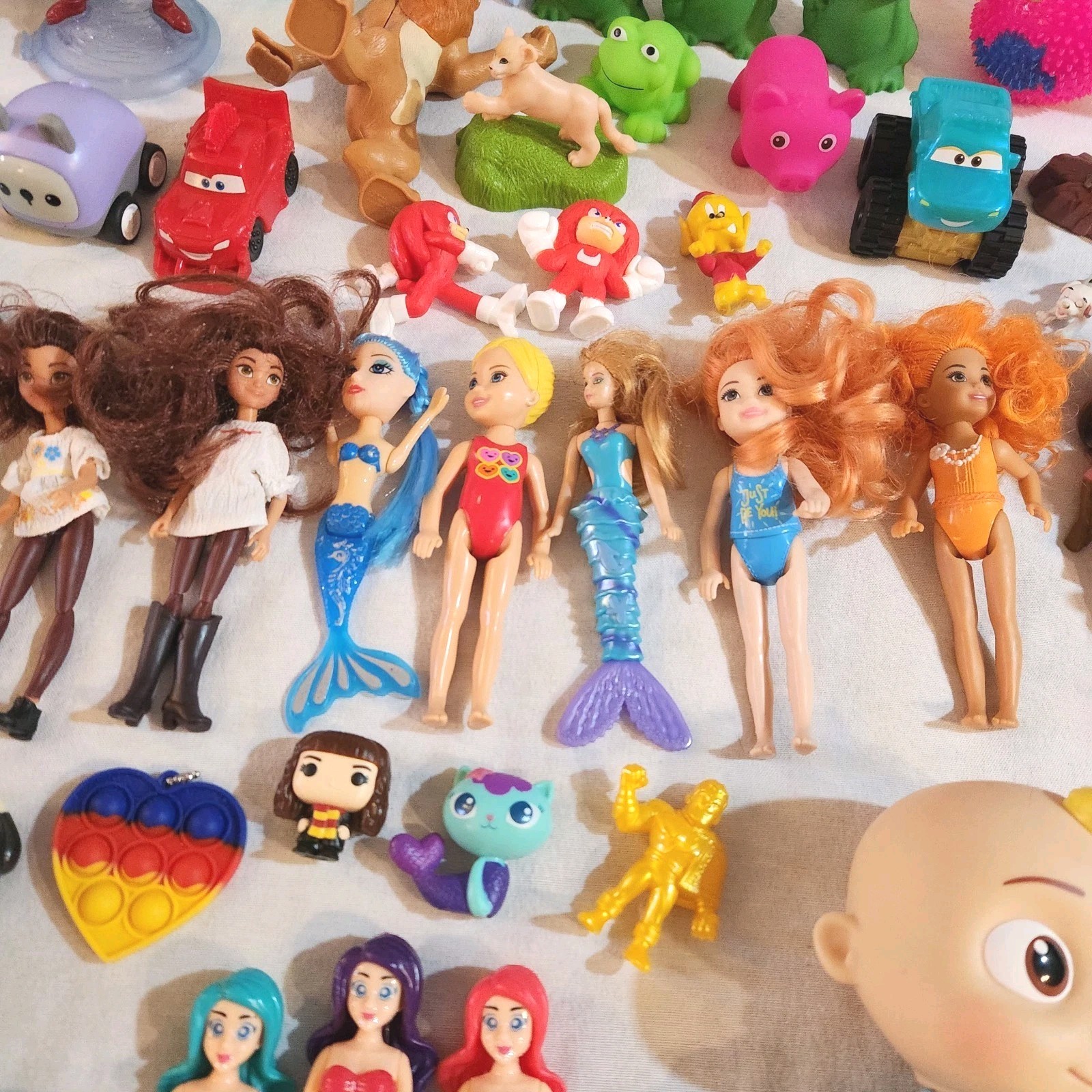 Huge Lot Of Mixed Varied Toys - TMNT, Cocomelon, Barbie, Disney, Funko, Etc...