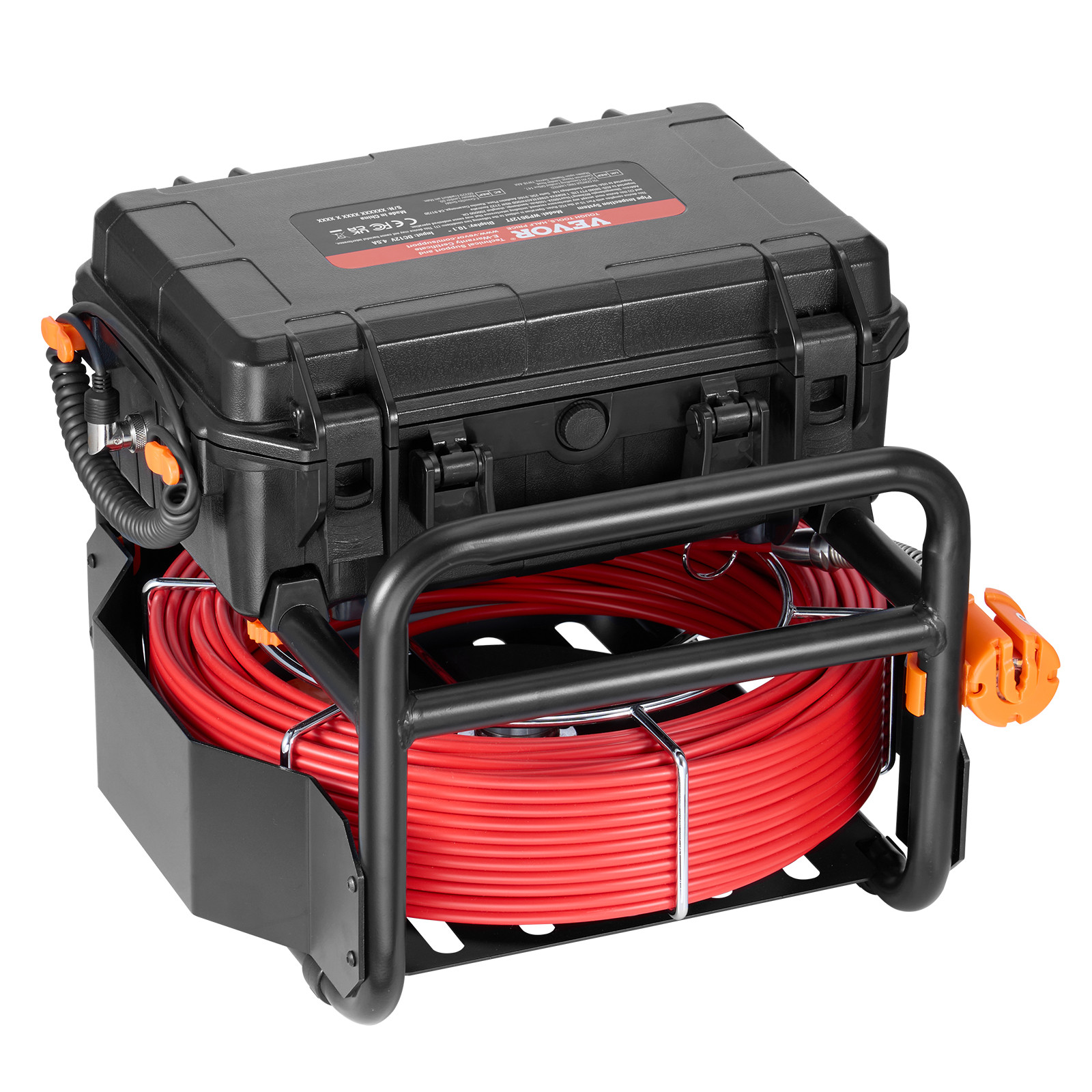 VEVOR Sewer Camera 165 ft/50m Self-Leveling Drain Camera with 10.1" Touchscreen