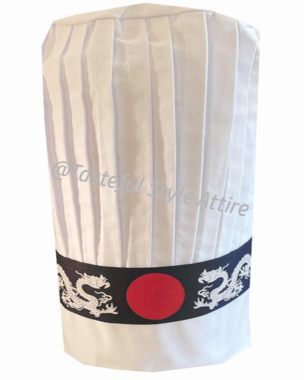 Custom Chef Hat Classic Chef Hat Headband Set Hibachi Chef Tall Hat Headband Set