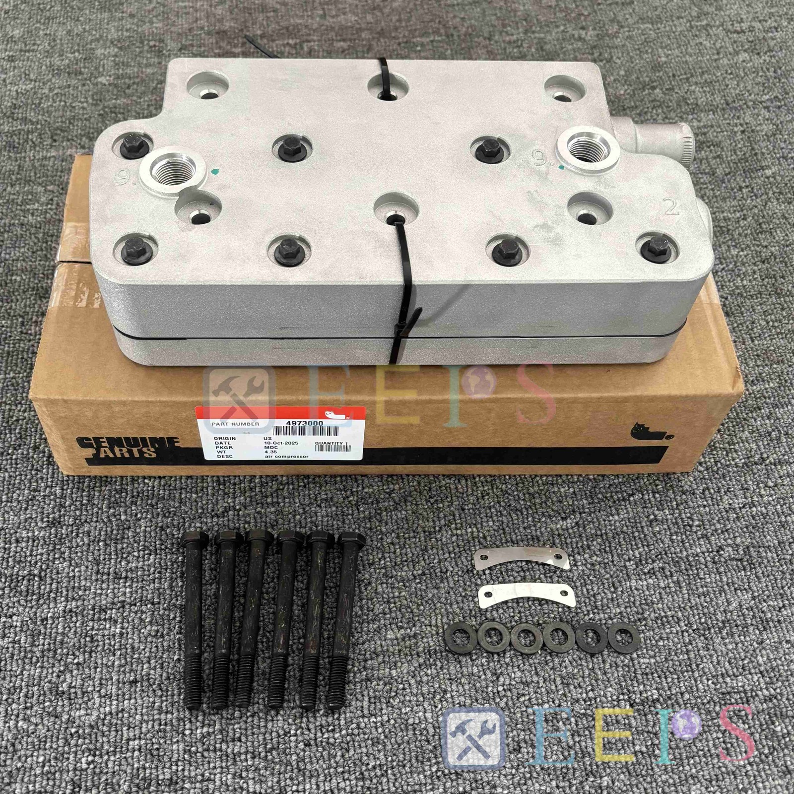 OEM Air Brake Compressor Cylinder Head Fit For Cummins / 9115150030/ 9115150070