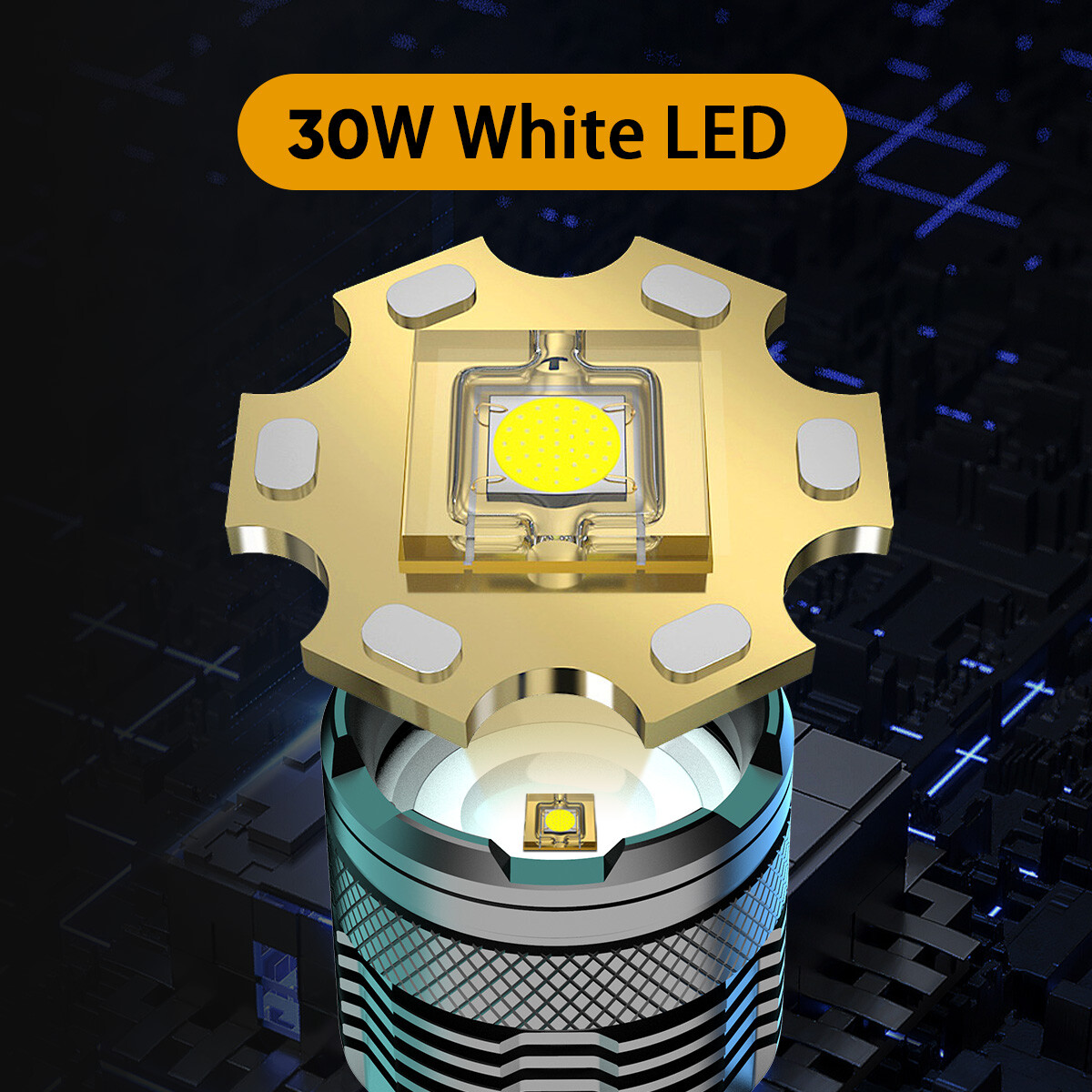 2X 1200000LM Super Bright 30W LED Headlamp Rechargeable Motion Sensor Head Light