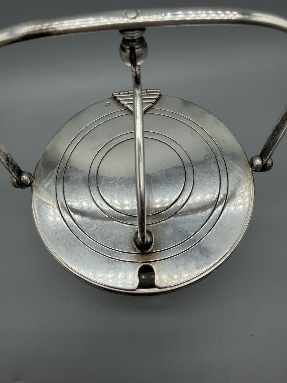 French Boulenger Art Deco Sterling Silver Cheese Serving Dish, 510 grams