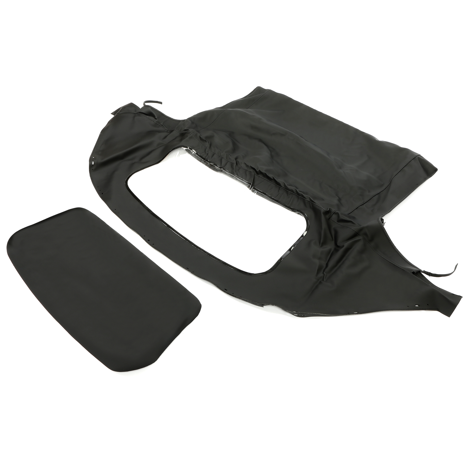 For Mazda Miata 1990-2005 Soft Top Convertible Window Black & Clear Cabrio