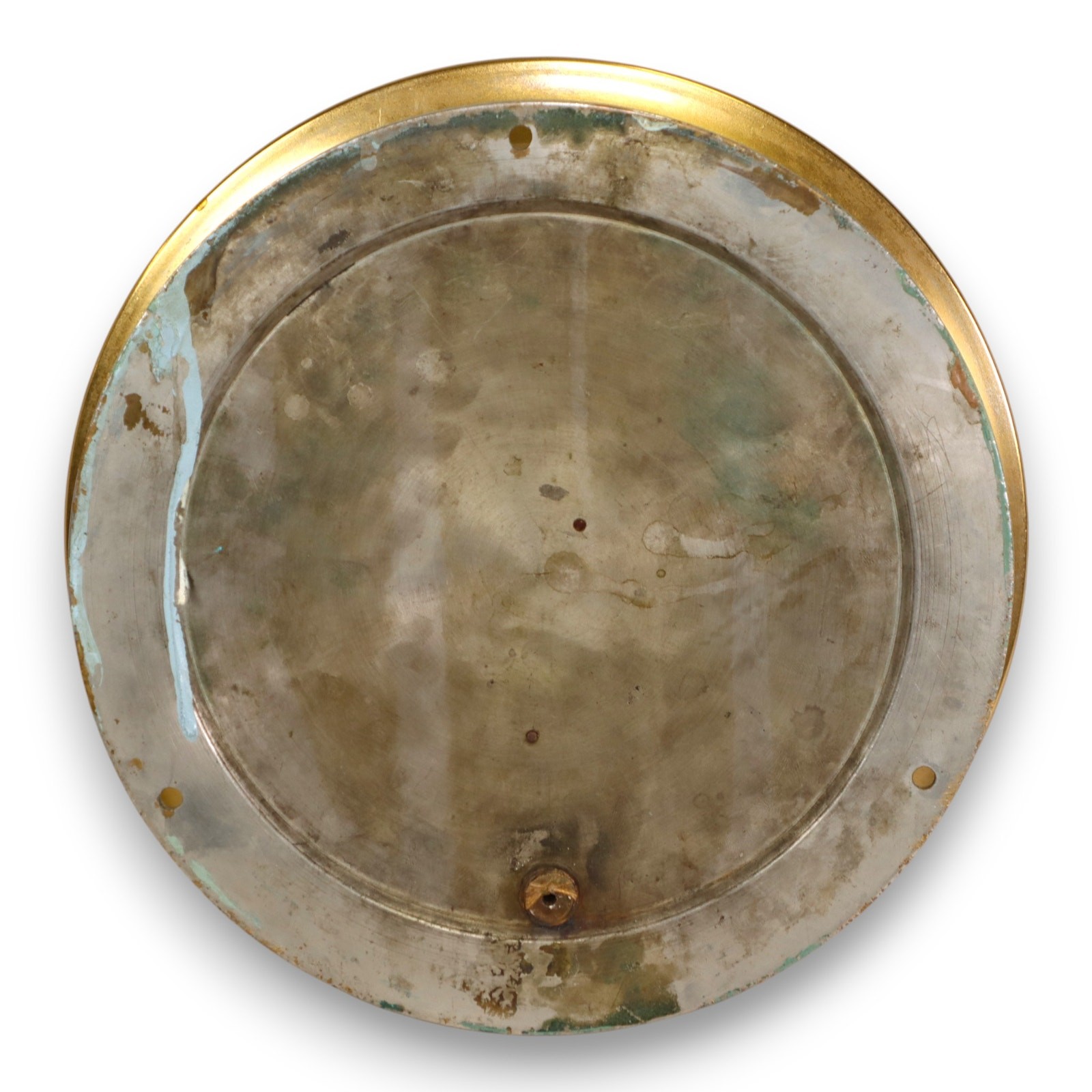 Geo F Blake Mfg Brass Bourdon Steam Pressure Gauge 11 1/4 Antique 1900