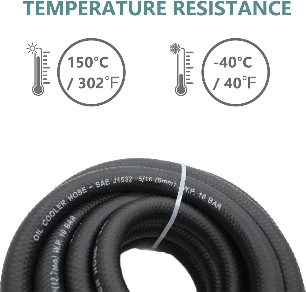 3/8 Transmission Oil Cooler Hose - 300 PSI Fuel Line Hose