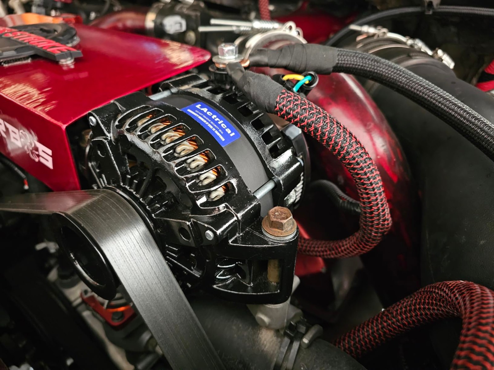 HIGH OUTPUT 350AMP RED 6 PHASE HAIRPIN ALTERNATOR FOR FORD RANGER F150 F250 F350