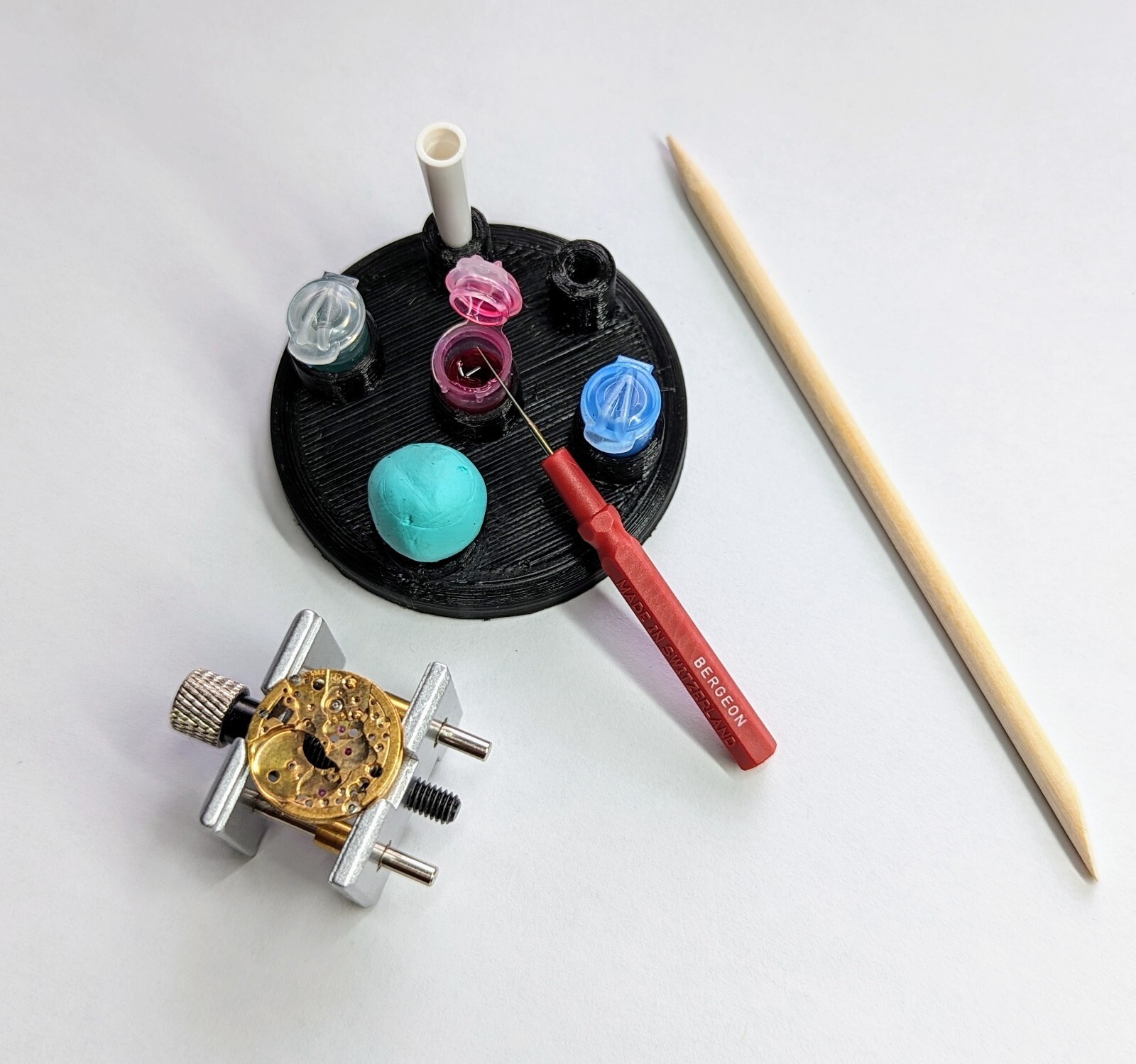 Complete Starter Watch Oiling Kit - Moebius Oils And Bergeon Oiler