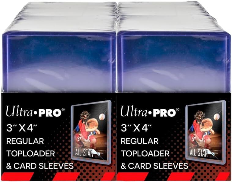 200ct Ultra PRO 3" x 4" Regular Toploaders Standard Card 35pt + Free Sleeves