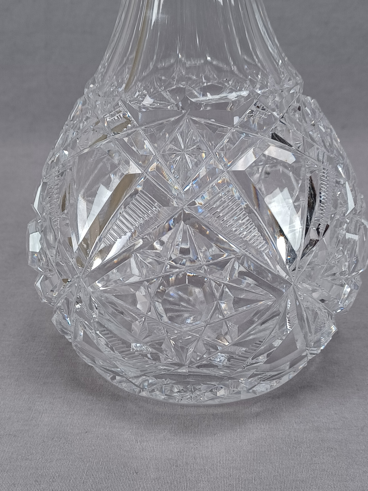 Adolf Kander Berlin 800 Silver & Brilliant Cut Glass Decanter C. 1888-1939 A