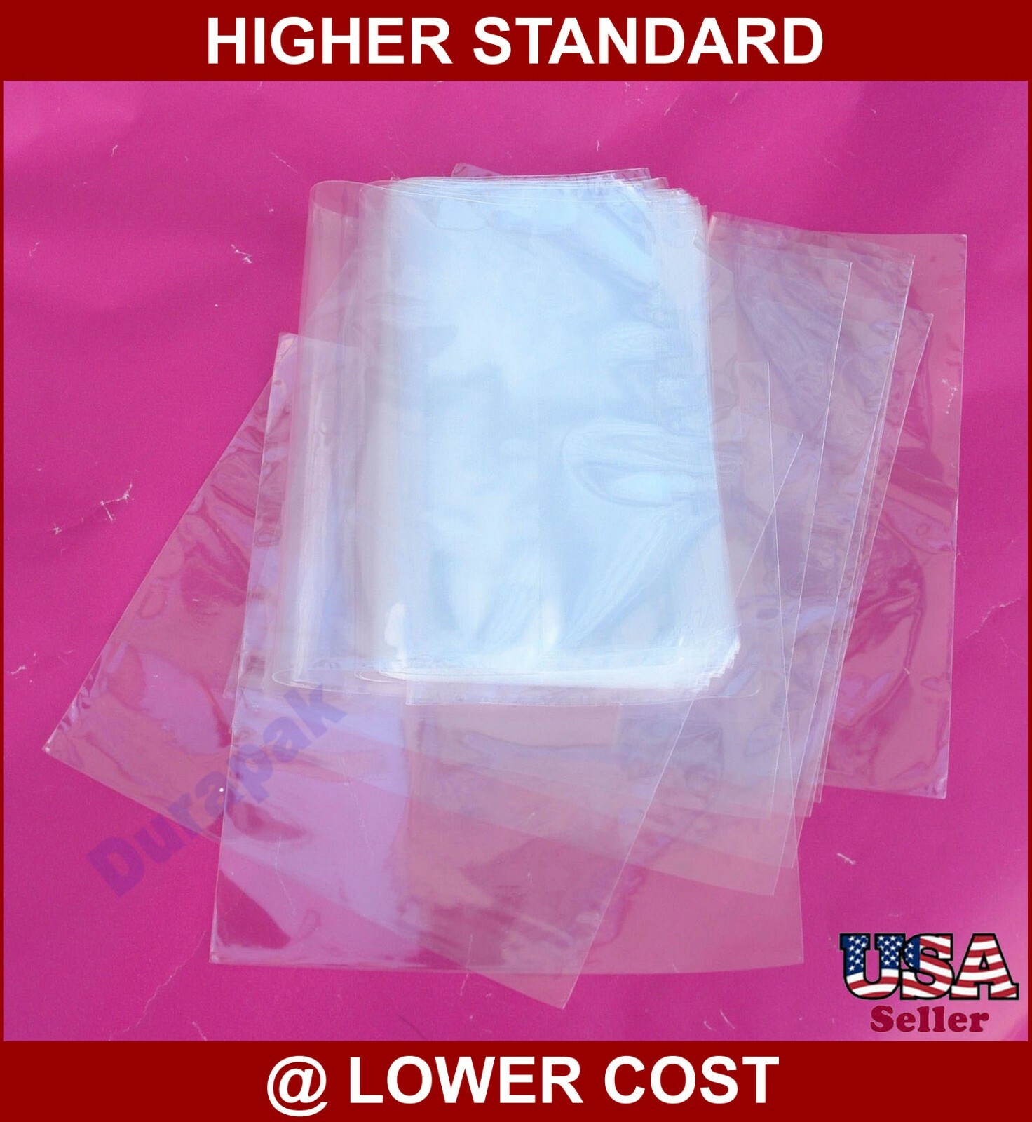 250 to 9000 pcs 4x6" to 12x16" Various Sizes POF Heat Shrink Wrap Film Flat Bags