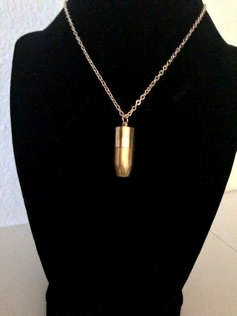 45 cal Bullet Rose Gold Necklace  ~ Veteran Made ~