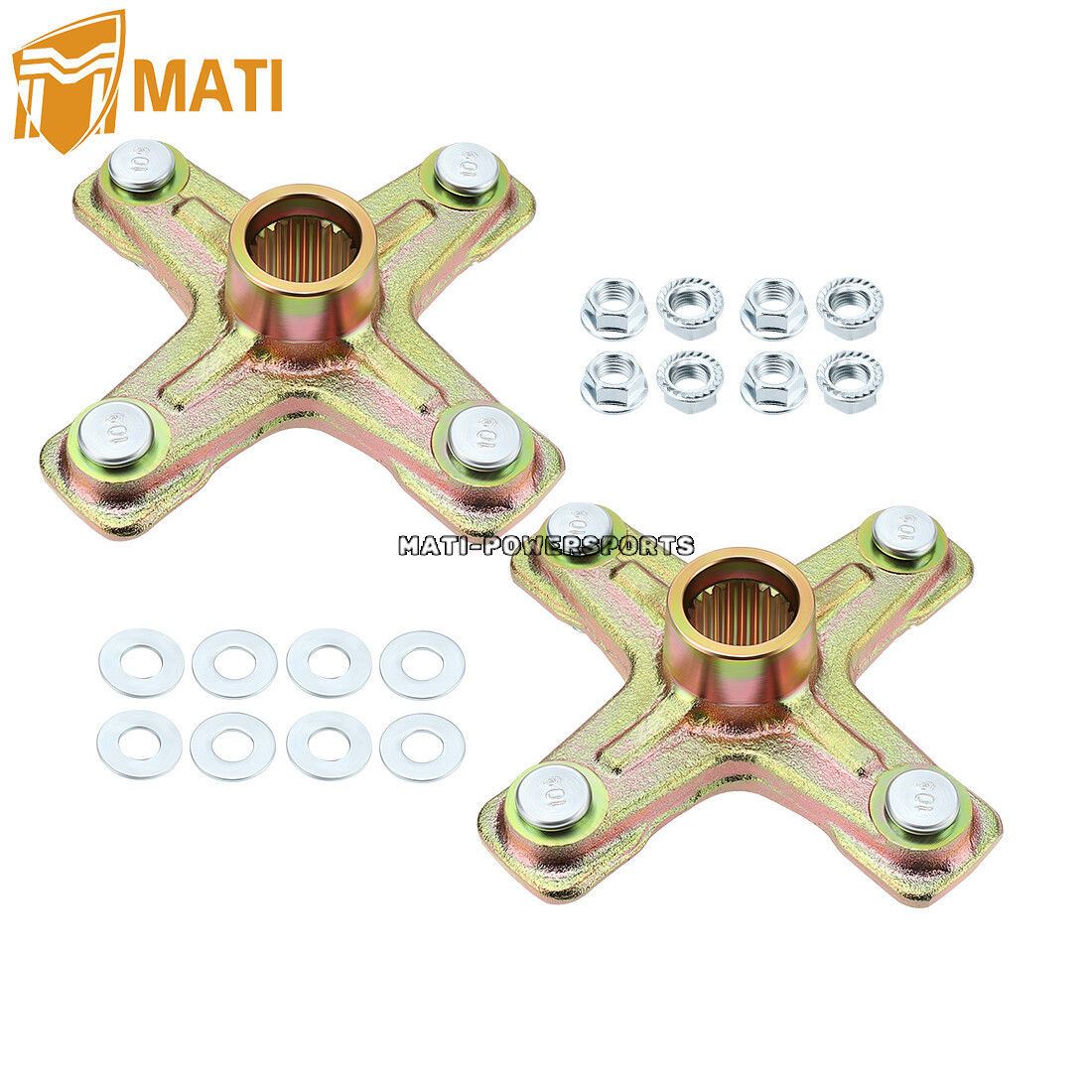 Qty 2 for Yamaha Rear Axle Wheel Hub 1991-2006 Banshee YFZ 350 1PE-F53K0-00-00