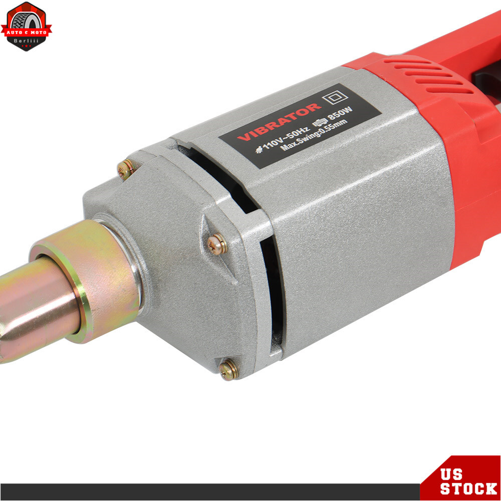 Concrete Vibrator Concrete Vibrabrater 1300W with 6.6 FT Copper Shaft 110V