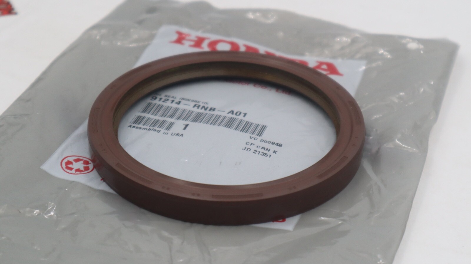 OEM HONDA RSX K20 TYPE S CIVIC SI TSX ACCORD CR-V CRANKSHAFT REAR MAIN SEAL RNB