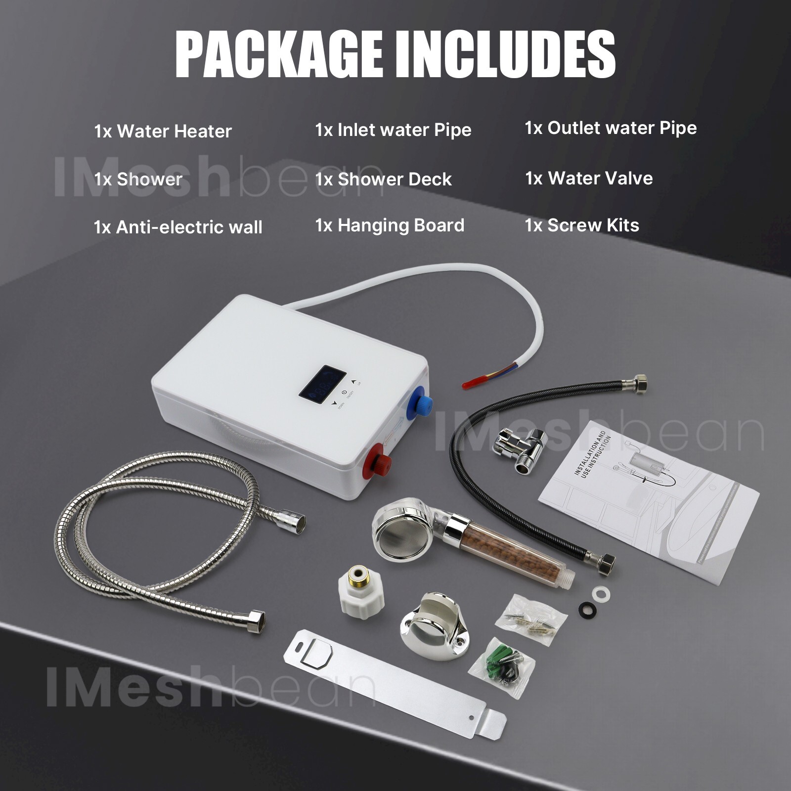 6500W Tankless Electric Hot Water Heater Instant Boiler On Demand Whole House