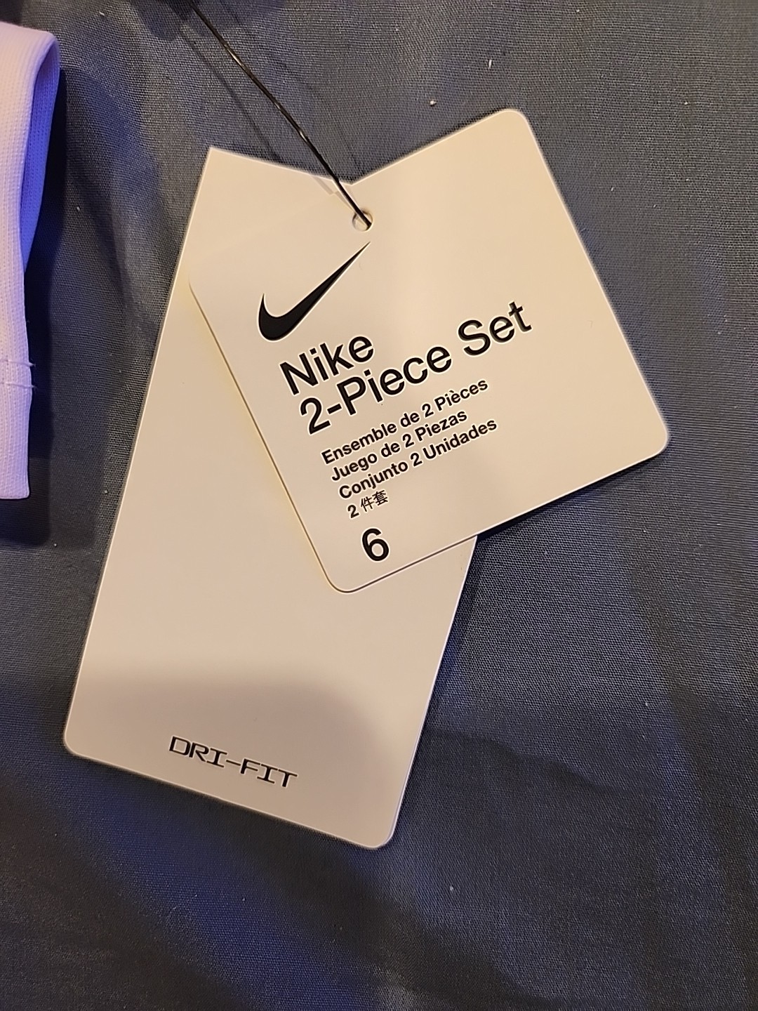 Nike Girls 2-piece Set Dri-fit Rush Fuchsia Sz 6 Nwt