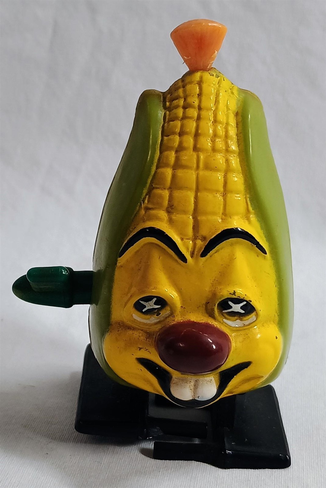 Vintage Marx Windup Corkie Corn Walking Toy Figurine Made in Hong Kong