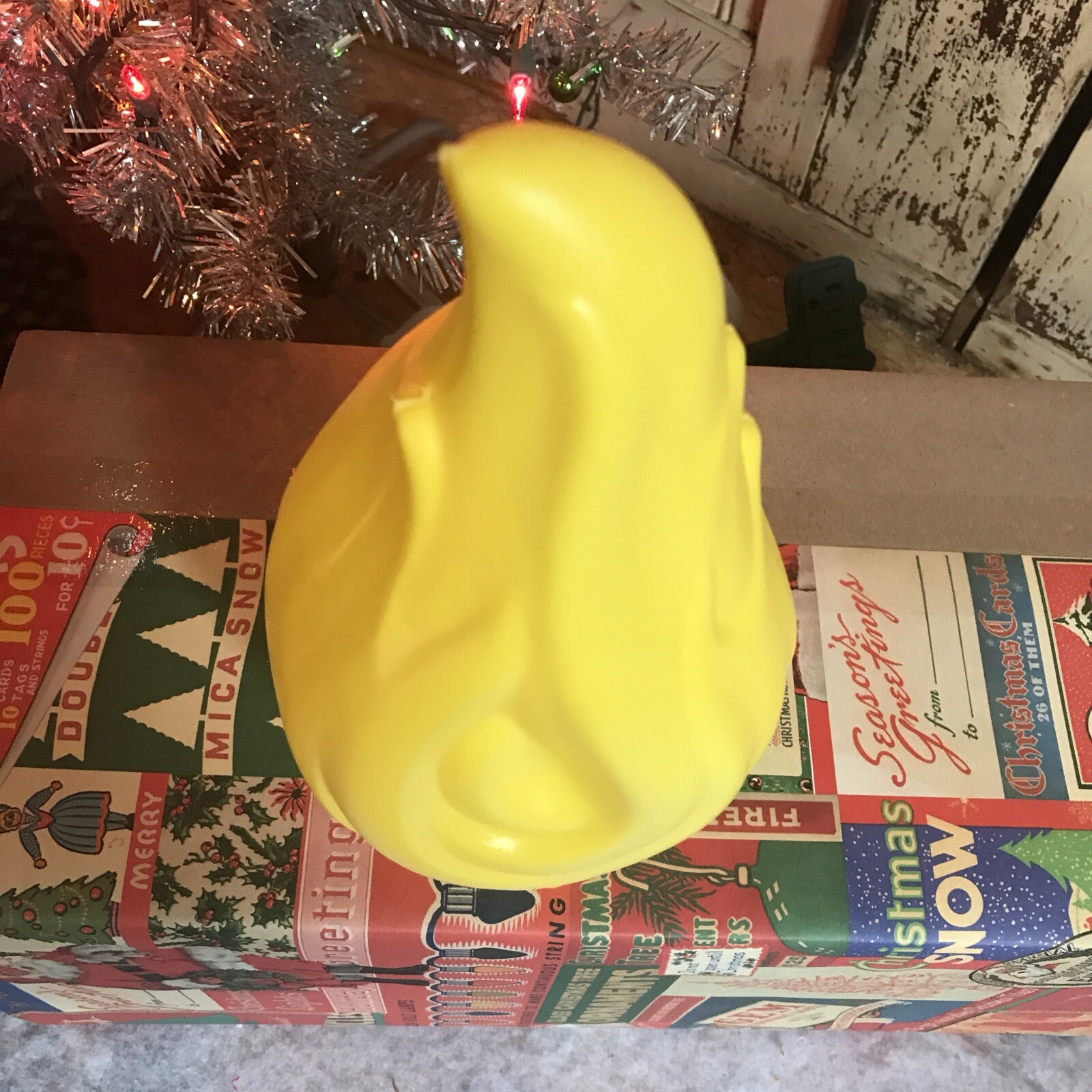 Blow Mold Flame Top For Vintage General Foam Christmas Candle New Stock