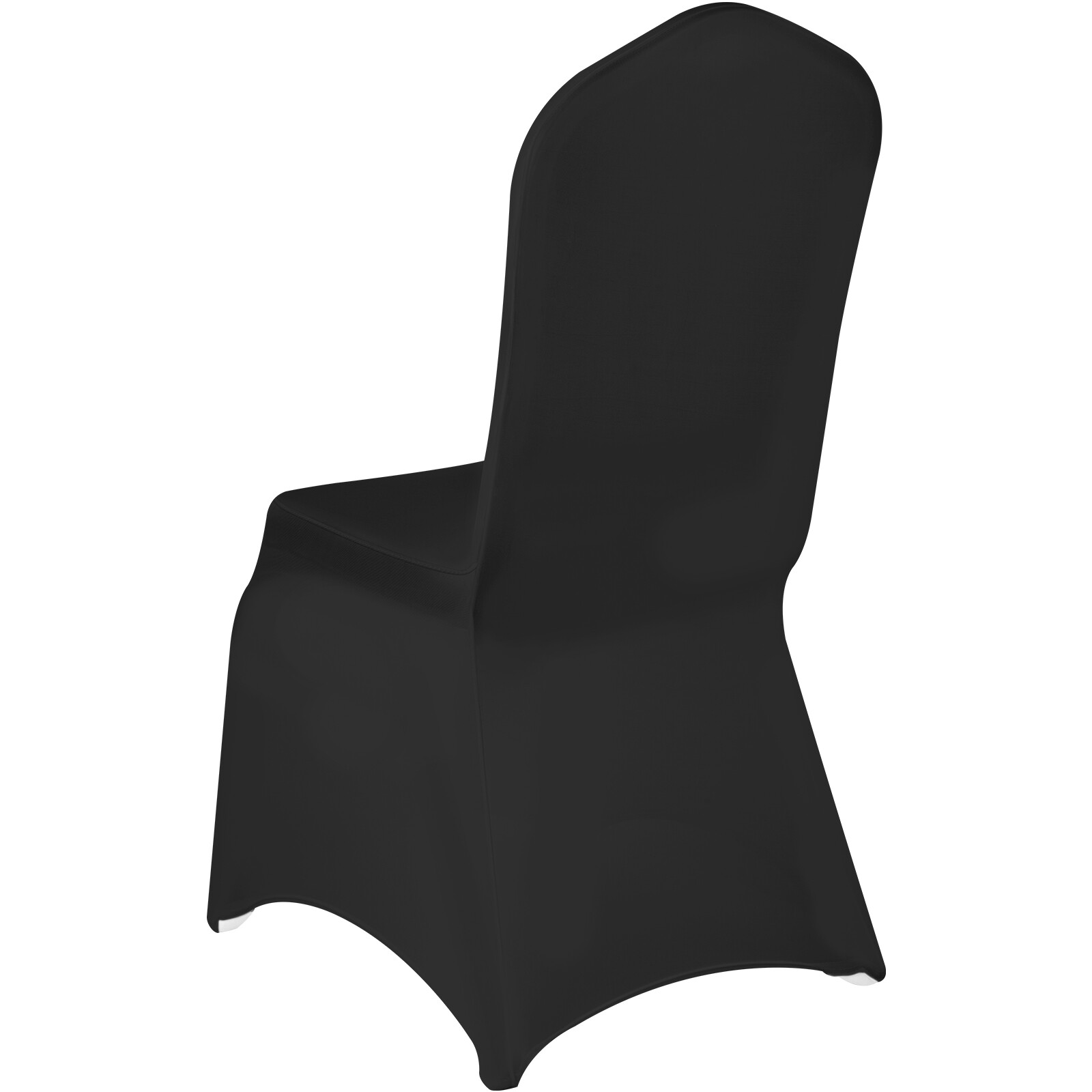 VEVOR 50 PCS Black Chair Covers Polyester Spandex Stretch Wedding Party Banquet